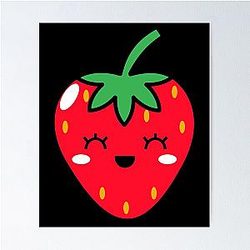 Kuromi Strawberry Poster