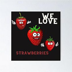Kuromi Strawberry Poster