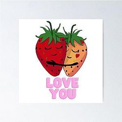 Kuromi Strawberry Poster