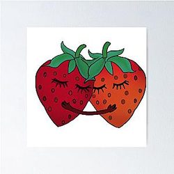 Kuromi Strawberry Poster