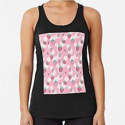 Kuromi Strawberry Art Sleeveless Tank Top