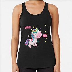 Kuromi Strawberry Hello Unicorn Classic Art Racerback Tank Top