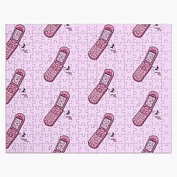 Pink Y2k flip phone Kuromi Sanrio Jigsaw Puzzle