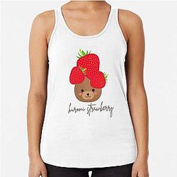 Kuromi Strawberry Bear Racerback Tank Top