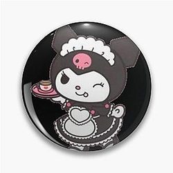 Gothic Kawaii Kuromi Adorable Design Pin
