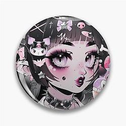 Kuromi Angel Pin