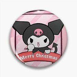 Kuromi Christmas Card Sticker Pin