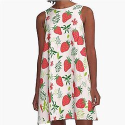 Kuromi Strawberry A-Line Dress