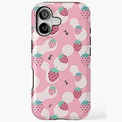 Kuromi Strawberry Classic Art Sleeveless iPhone Tough Case