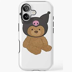 Kuromi Teddy Bear iPhone Case