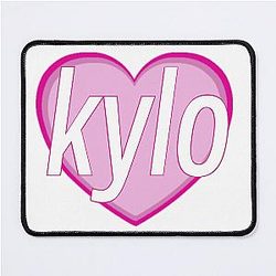 Kylo Ren Heart Pink Mouse Pad