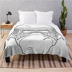 Kylo Ren Black Throw Blanket