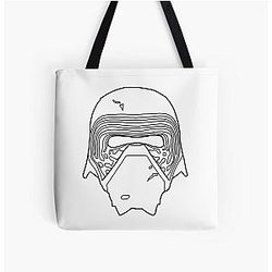 Kylo Ren Black Print Tote Bag
