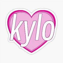 Kylo Ren Pink Sticker