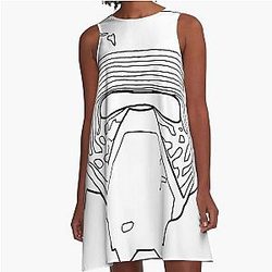 Kylo Ren Black A-Line Dress