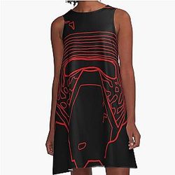 Kylo Ren Red A-Line Dress