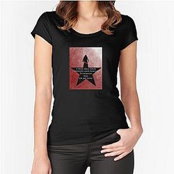 Star Wars Hamilton Mashup Kylo Ren King George Fitted Scoop T-Shirt