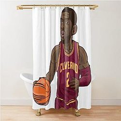 Kyrie Irving Draw Chibi Shower Curtain