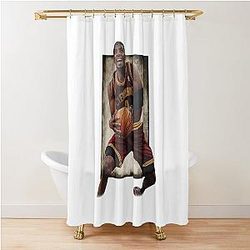 Kyrie Irving photo shower curtain