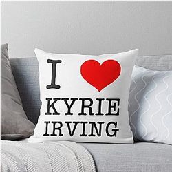 I Love Kyrie Irving Throw Pillow