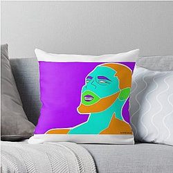 Kyrie Irving Colour Explosion Throw Pillow