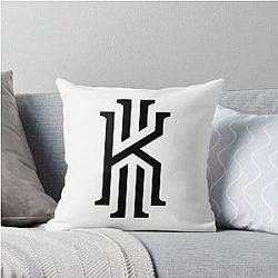 kyrie irving logo throw pillow