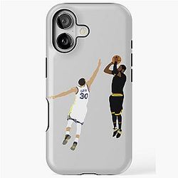 Kyrie Irving Clutch Shot over Stephen Curry iPhone Case