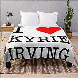 I Love Kyrie Irving Throw Blanket