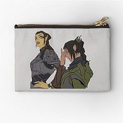 Baldur's Gate 3 Laezal x Shadowheart Zipper Pouch