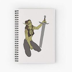 Baldur's Gate 3 Lae'zel Spiral Notebook