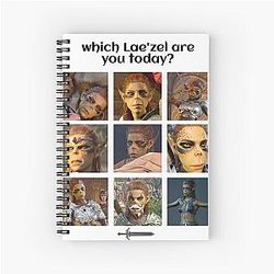 Laezel Meme Baldur's Gate 3 Spiral Notebook