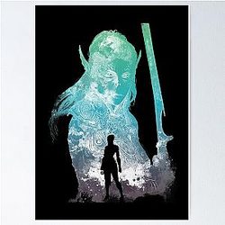 Laezel Negative Art Poster