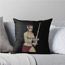 Baldur's Gate 3 Lae'zel Throw Pillow
