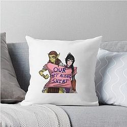 Laezel & Shadowheart BFF  Throw Pillow