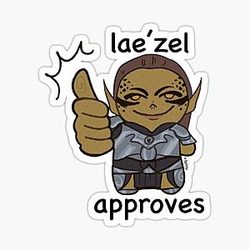Laezel Approves a Sticker