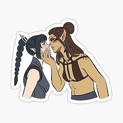 Baldur's Gate 3 Laezel x Shadowheart Sticker