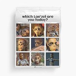 Laezel Meme Baldur's Gate 3 Duvet Cover