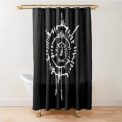 Black BG3 Karlach Adventure Baldur's Gate 3 Fan Gamer Minsc Minthara Shower Curtain