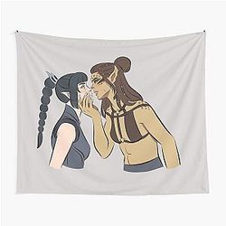 Baldur's Gate 3 Lae'zel x Shadowheart Tapestry