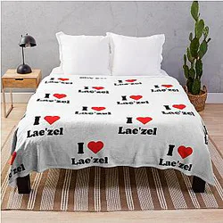 I love Laezel Throw Blanket