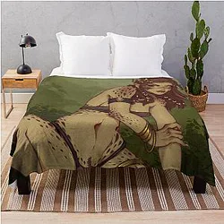 Laezel Crouch Bikini Throw Blanket