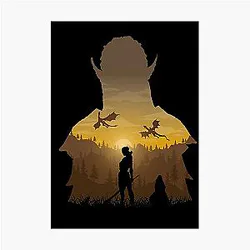 Baldur's Gate 3 - Lae'zel Negative Illusion Photographic Print