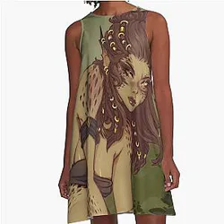 Laezel Crouch A-Line Dress
