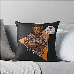 Laezel approves throw pillow