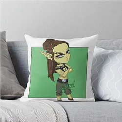 Chibi Laezel Throw Pillow