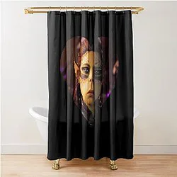 I Love Laser Shower Curtain