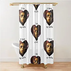 I love Lazer Shower Curtain