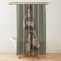 Laezel in a Dress Shower Curtain