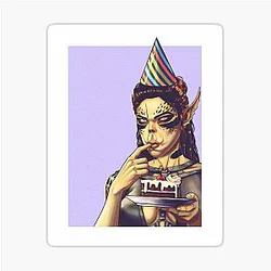 Happy Birthday from Laezel Sticker