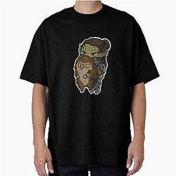 Cute Laezel with Owl Bear - Baldur's Gate 3 - DND Oversized T-Shirt